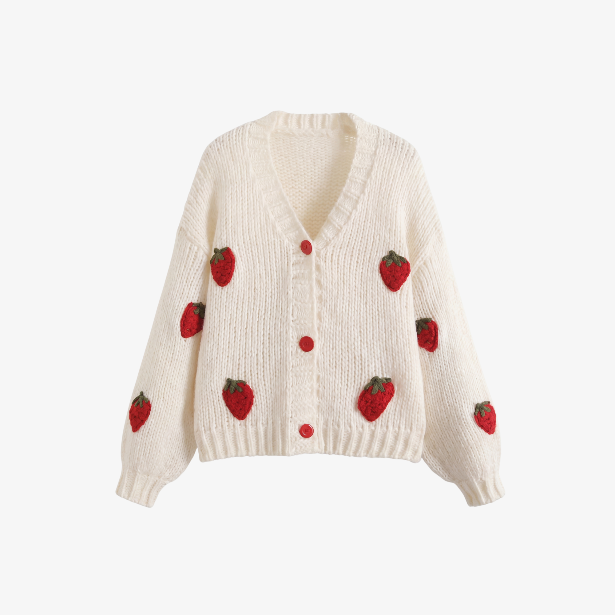 W | SWEET STRAWBERRY CARDIGAN
