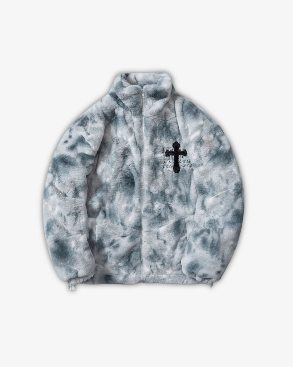 CROSS FLEECE FLUFFY JACKET