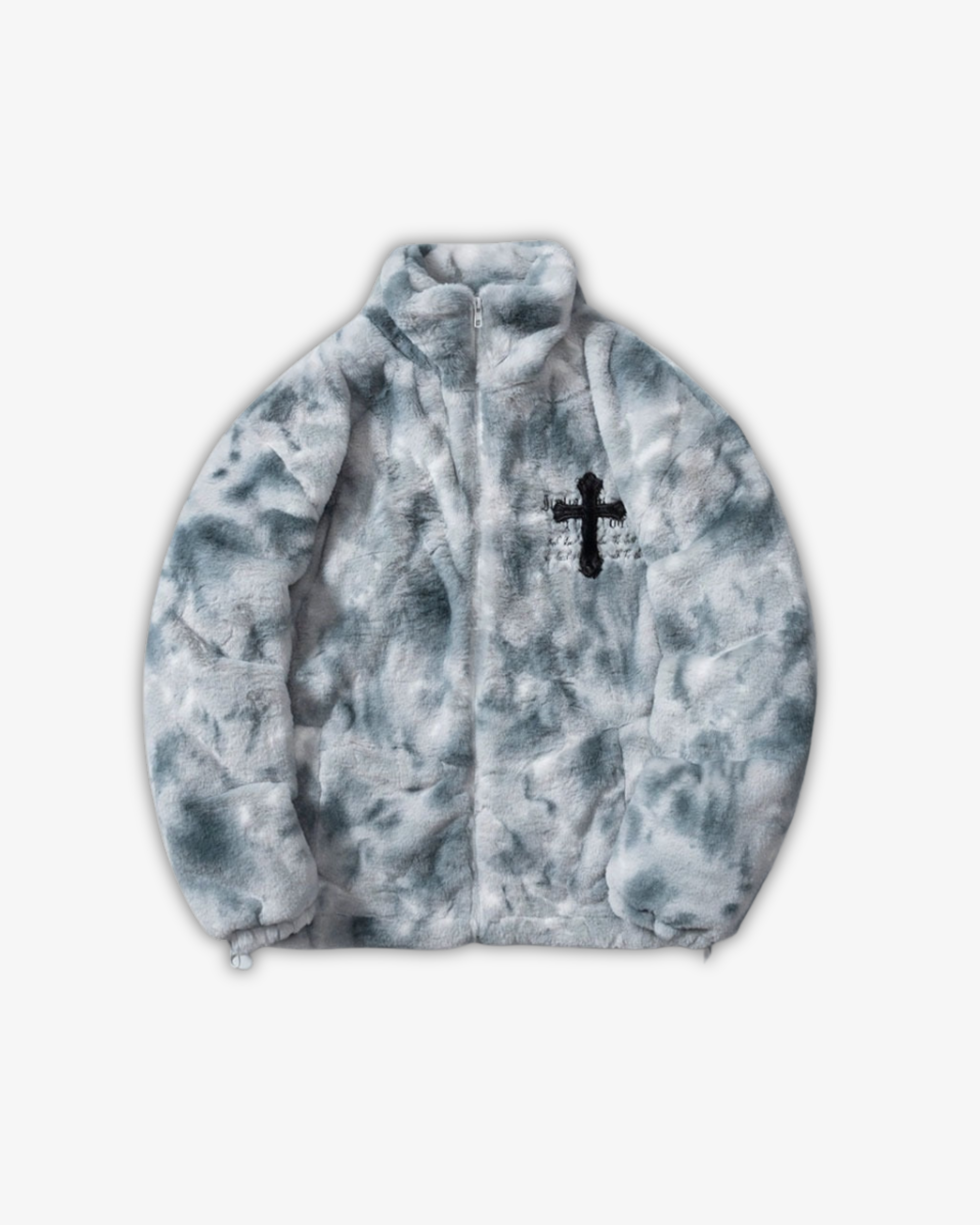 CROSS FLEECE FLUFFY JACKET