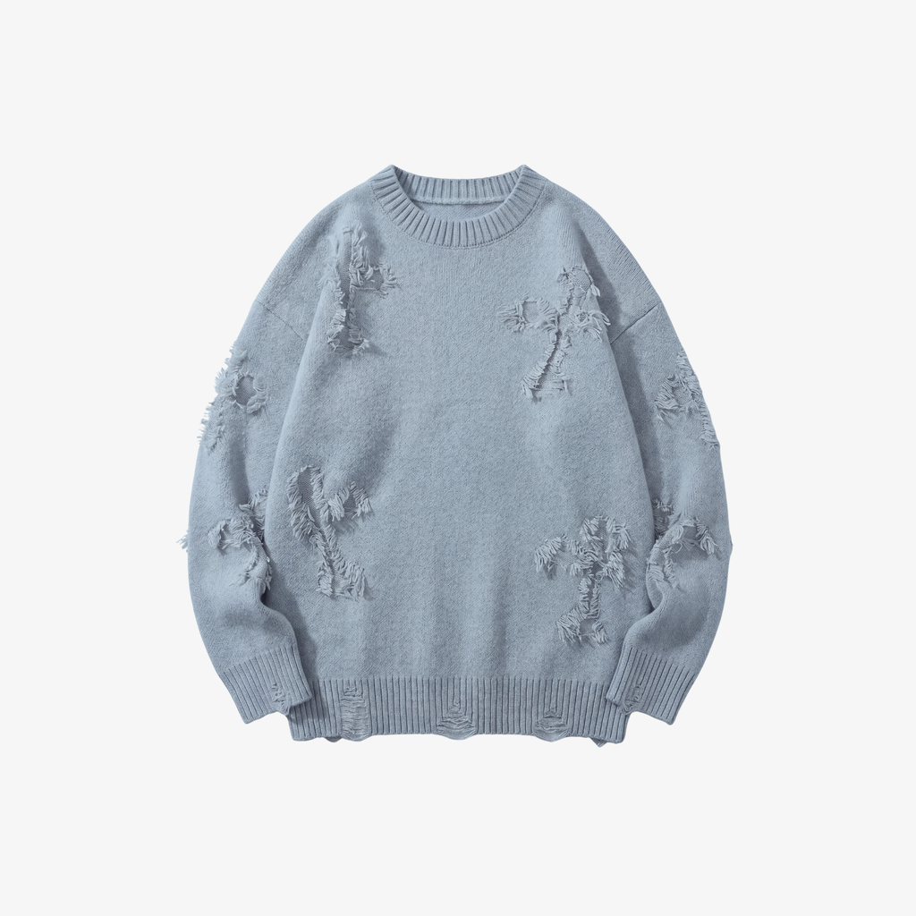 W | Y2K DISTRESSED SWEATER