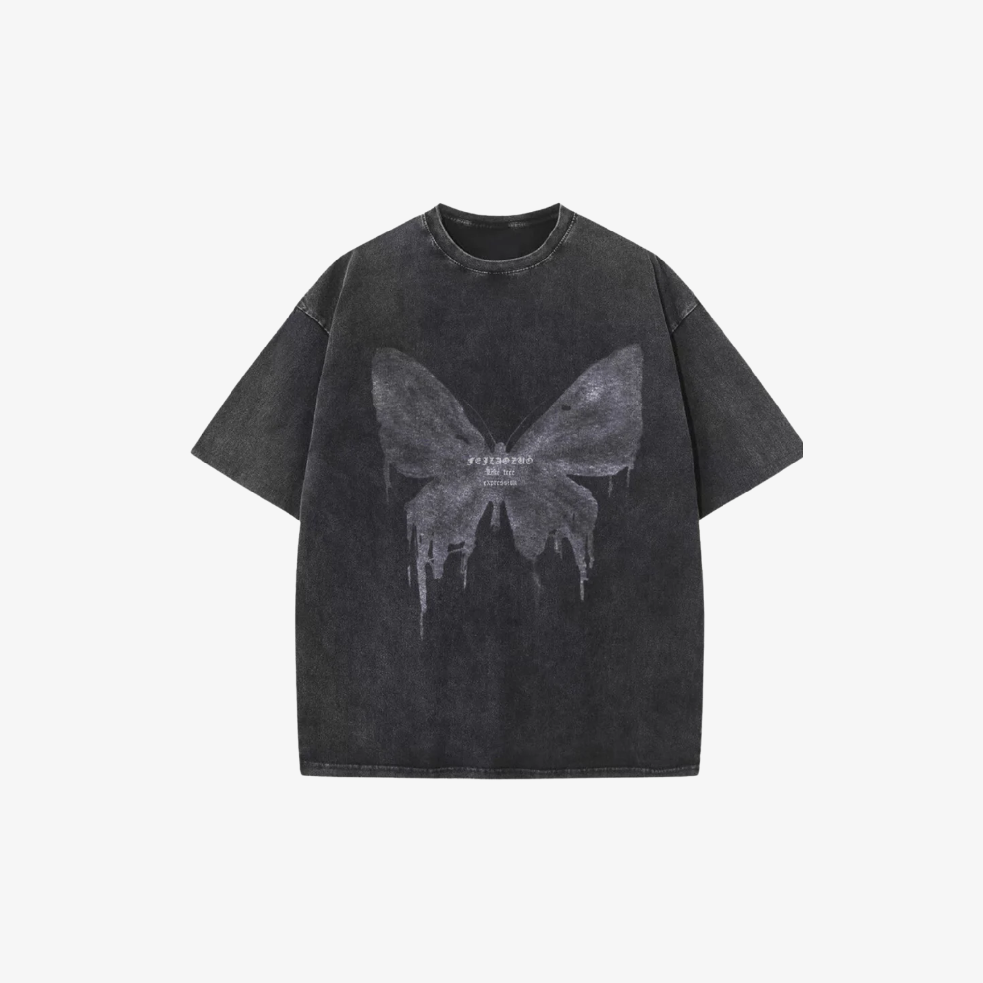W | BUTTERFLY SHADOW T-SHIRT — 240 GSM