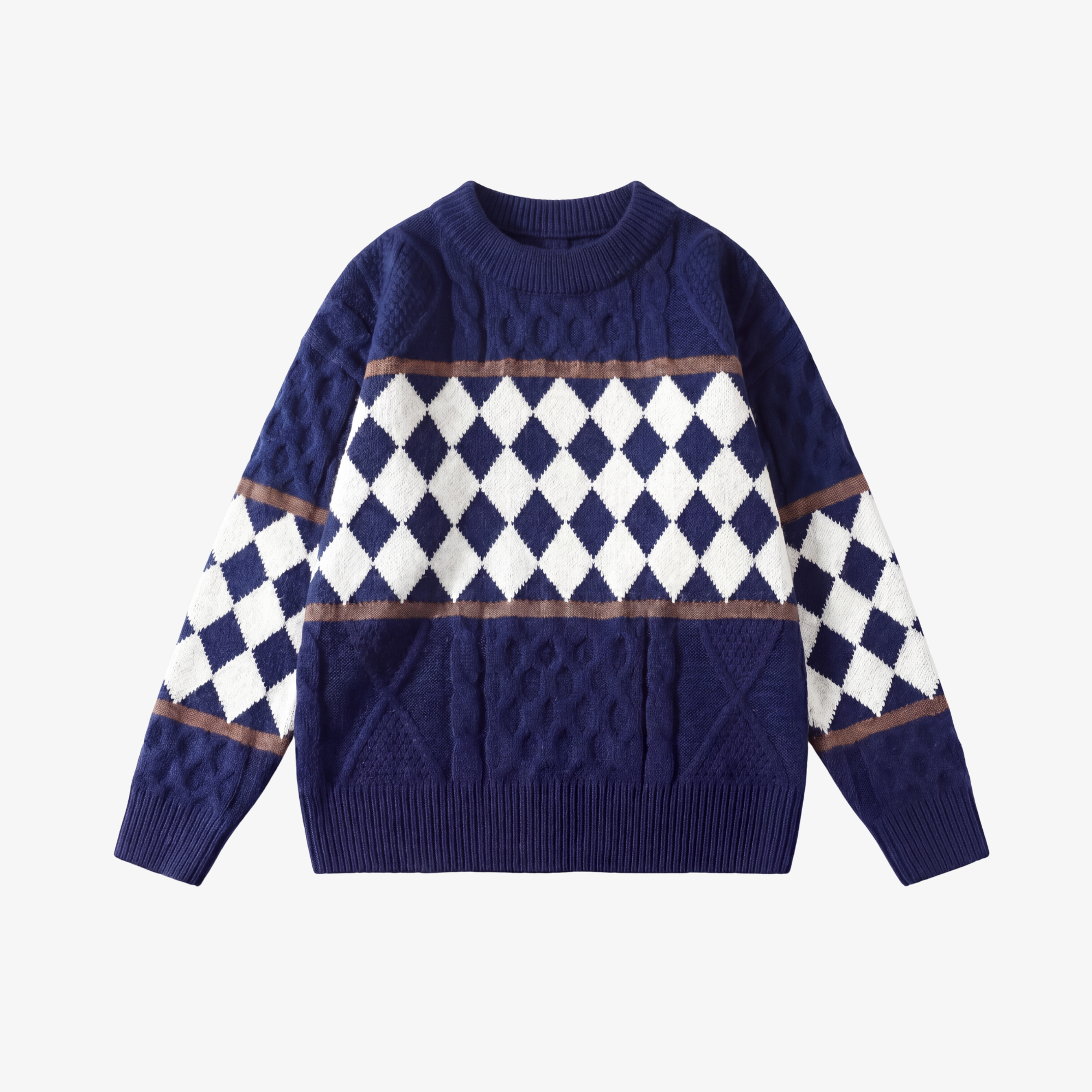 RETRO DIAMOND KNIT