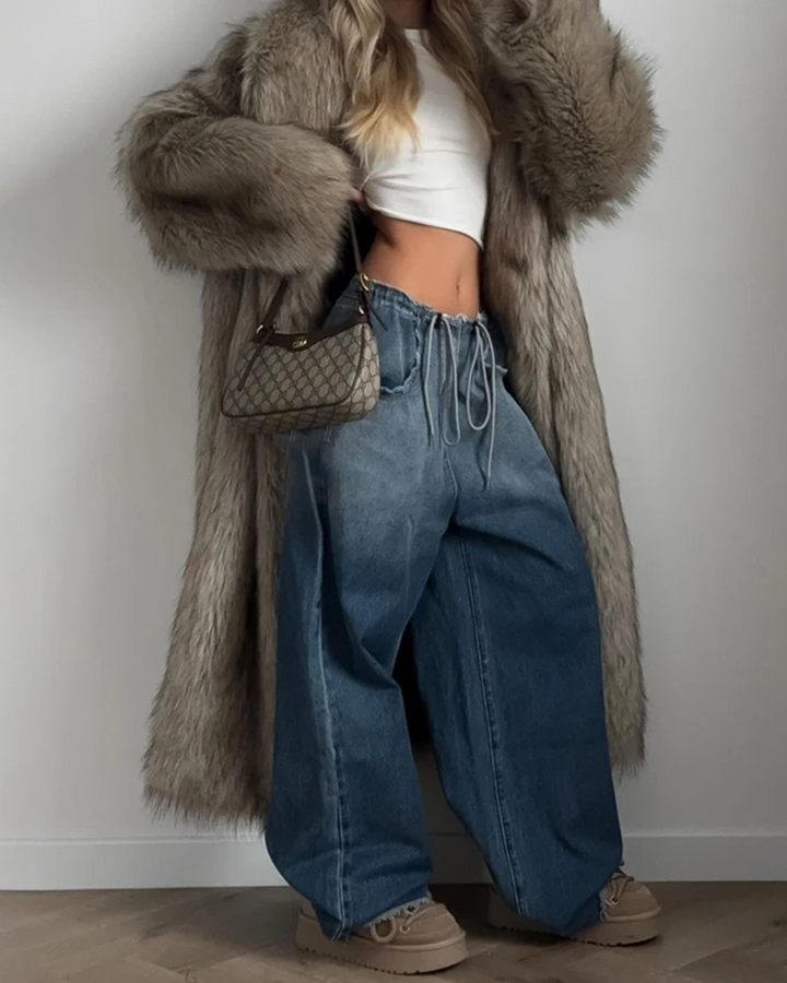 FAUX FUR LONG COAT