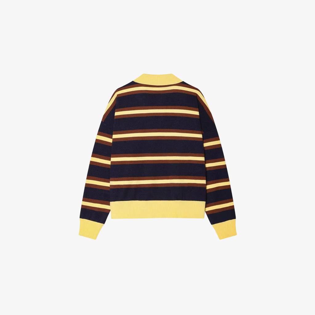 W | VINTAGE STRIPE POLO SWEATER