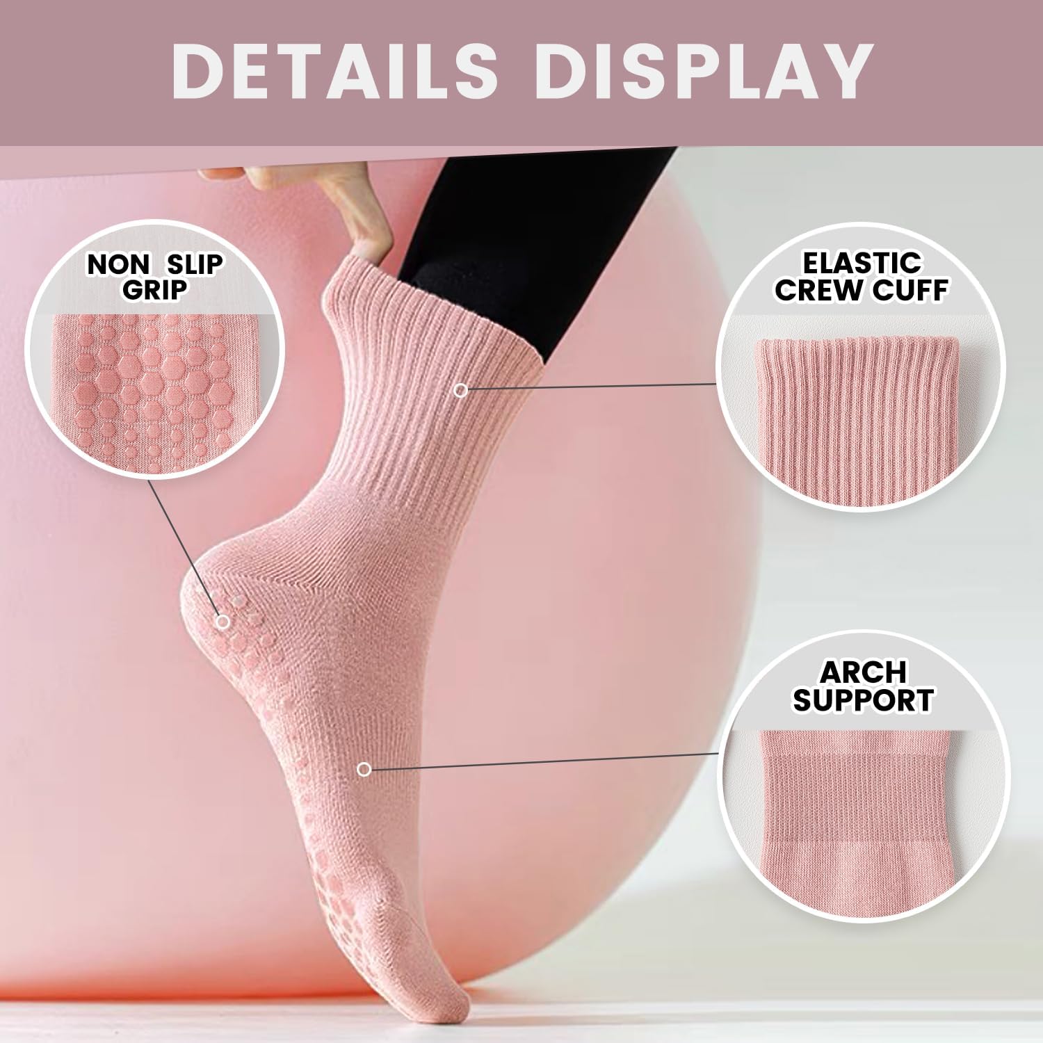 ABOVEPUBLIC™ NON-SLIP PILATES SOCKS