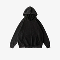W | WASHED LOOSE HOODIE — 360 GSM
