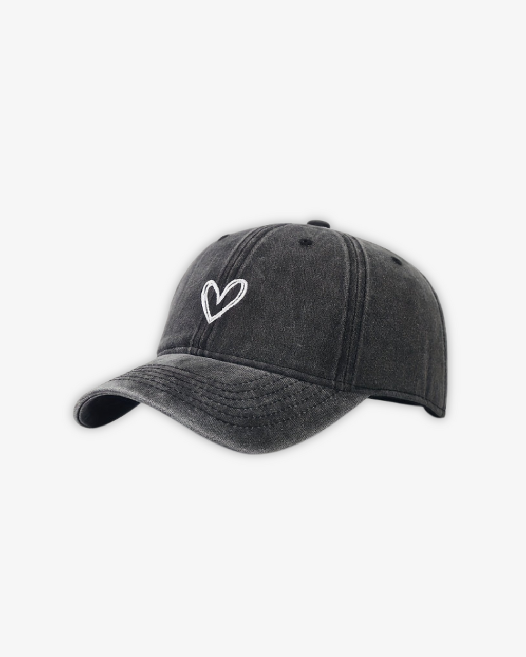 EMBROIDERED HEART HAT