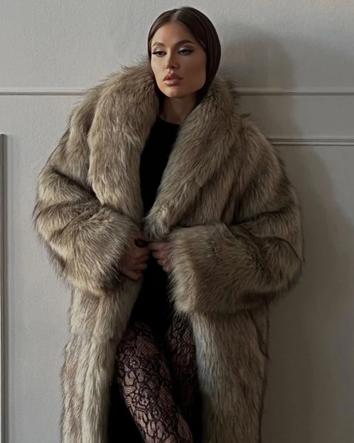 FAUX FUR LONG COAT