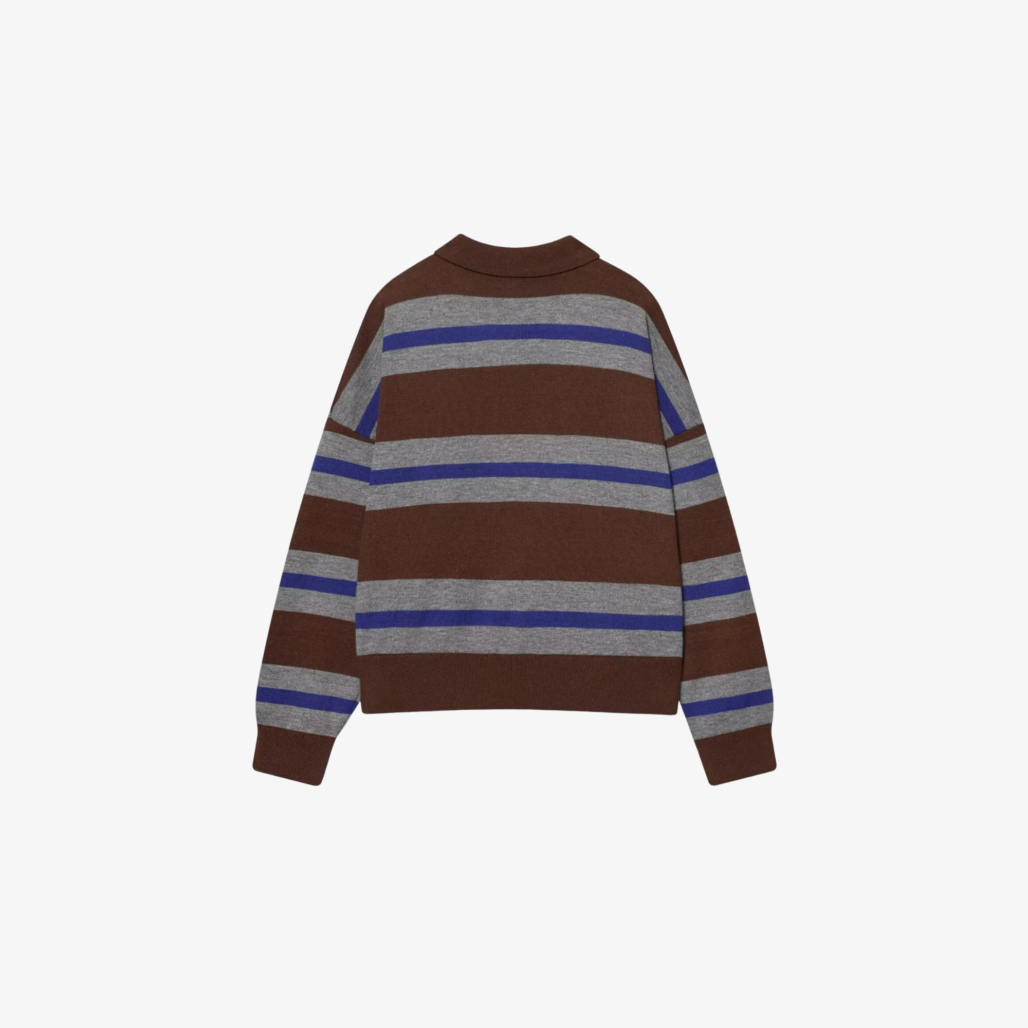 W | VINTAGE STRIPE POLO SWEATER