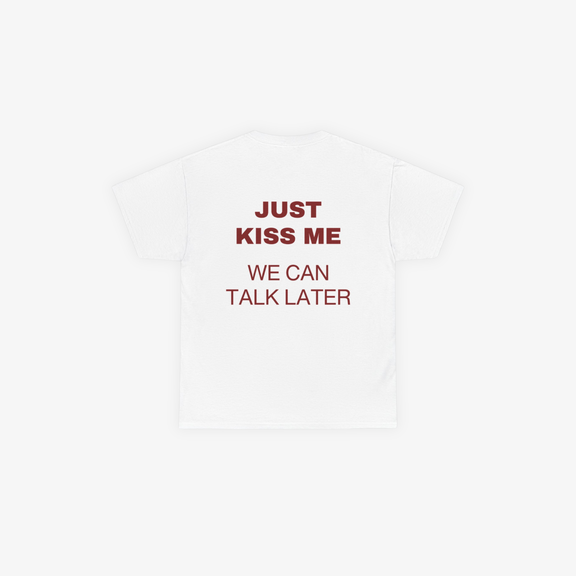 W | 'JUST KISS ME' COTTON T-SHIRT