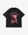 250GSM ROSE BEAR WASHED T-SHIRT