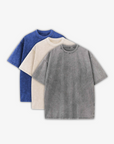 230GSM WASHED T-SHIRTS 3-PACK