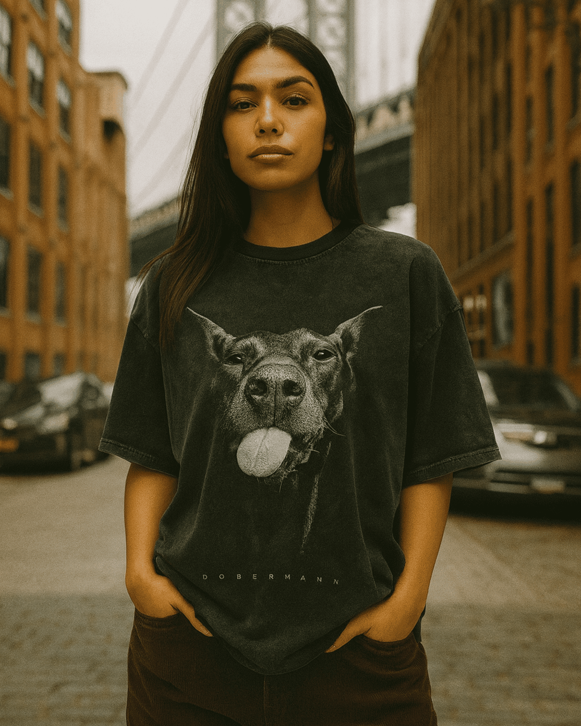 DOBERMANN WASHED OVERSIZED TEE