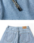 Keychain Denim Knee Length Jorts