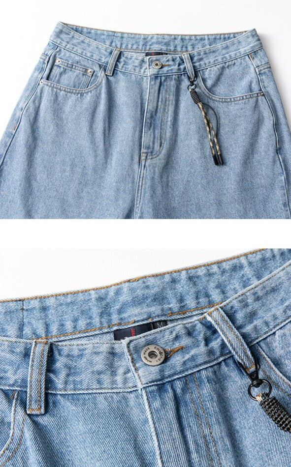 Keychain Denim Knee Length Jorts