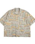 Abstract Print Summer Men Cotton Shirt