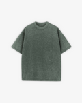 230GSM HEAVY LOOSE FIT WASHED GREEN T-SHIRT