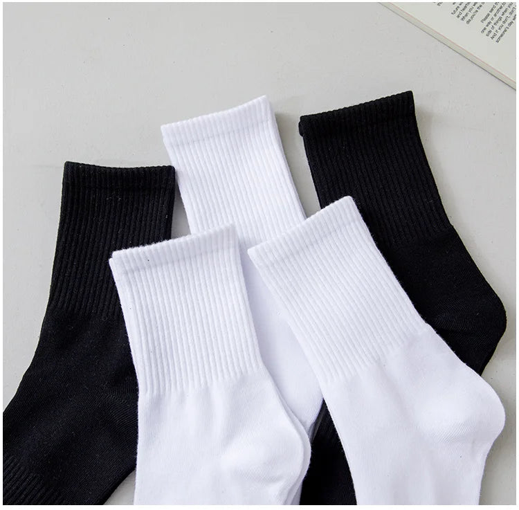 ABOVEPUBLIC™ UNISEX COTTON SOCKS 5-PACK