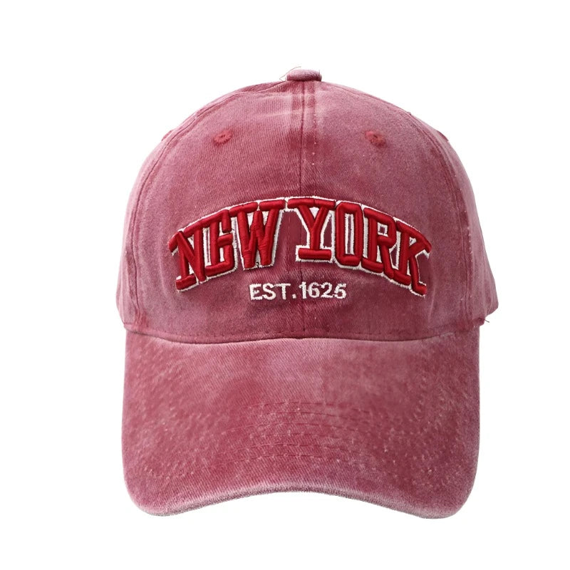 WASHED NEW YORK HAT