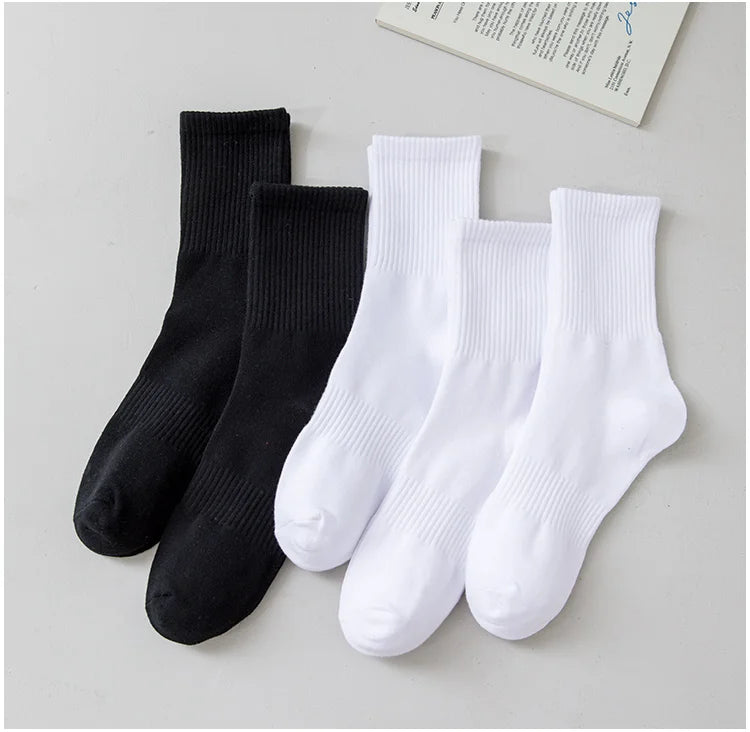 ABOVEPUBLIC™ UNISEX COTTON SOCKS 5-PACK