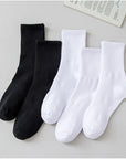 ABOVEPUBLIC™ UNISEX COTTON SOCKS 5-PACK