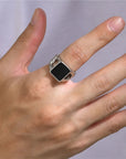 Black Stone Ring