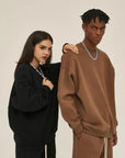 ABOVEPUBLIC™ 400GSM OVERSIZED ROUND NECK SWEATER