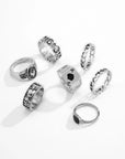 Poker Face Rings - 5 Set