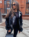 LUXURY LEATHER FUR JACKET