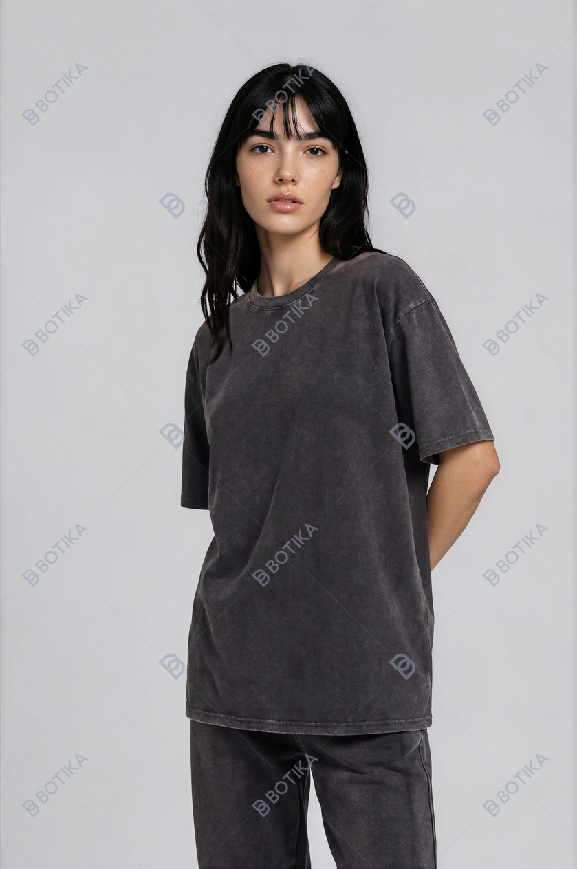 W | 230GSM LOOSE FIT WASHED T-SHIRT