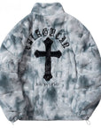 Cross Fleece fluffy Jacket ( Unisex )